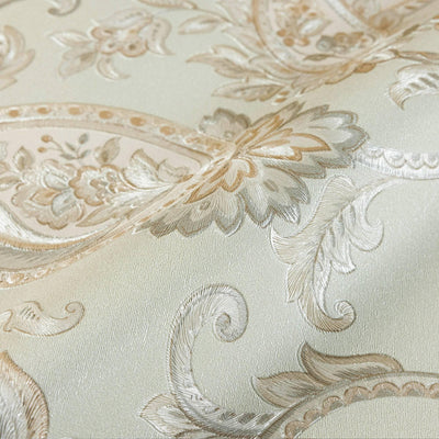 Green Luxury Paisley Deep Embossed Wallpaper, Traditional Rich Textured Wallcovering - Adawall -Houston Wallpaper Store - Walcoverings, Curtains & Wall Panels