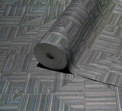 Green Modern Geometric Shapes Wallpaper, Embossed Rich Textured Contemporary Wallcovering - Adawall -Houston Wallpaper Store - Walcoverings, Curtains & Wall Panels