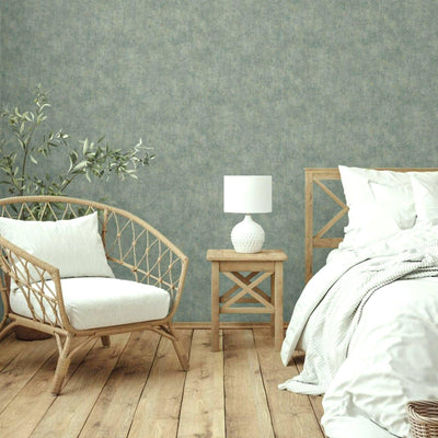 Green Stylish Distressed 3D Embossed Wallpaper, Farmhouse Rustic Textured Wallcovering - Adawall -Houston Wallpaper Store - Walcoverings, Curtains & Wall Panels