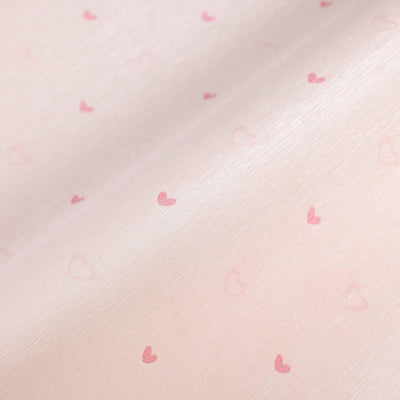 Hearts Girls' Room Textured Wallpaper, Light Pink , Girls Bedroom Wallpaper, Nursery Wallpaper, 114 sq ft, Kids Bathroom Wallpaper, Washable - Adawall -Houston Wallpaper Store - Walcoverings, Curtains & Wall Panels