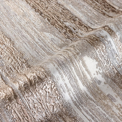 Horizontal Striped Wallpaper, Brown Shiny Glossy Luxry Non-Woven Wallcovering, Non-Woven, Non-Pasted - Adawall -Houston Wallpaper Store - Walcoverings, Curtains & Wall Panels