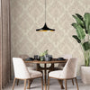 Italian Damask Embossed Wallpaper, Sparkling Neutral Colors Luxury Wallcovering - Adawall -Houston Wallpaper Store - Walcoverings, Curtains & Wall Panels