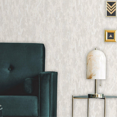 ivory Distressed Metallic Embossed Wallpaper, Shiny Rustic Industrial Modern Wallcovering - Adawall -Houston Wallpaper Store - Walcoverings, Curtains & Wall Panels