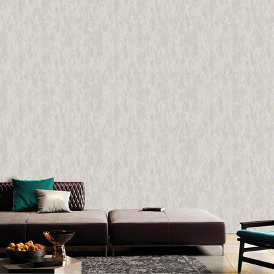 ivory Distressed Metallic Embossed Wallpaper, Shiny Rustic Industrial Modern Wallcovering - Adawall -Houston Wallpaper Store - Walcoverings, Curtains & Wall Panels