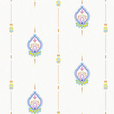 Ivory Stylish Embossed Textured Wallpaper, Modern Ikat Stripeed Wallcovering - Adawall -Houston Wallpaper Store - Walcoverings, Curtains & Wall Panels