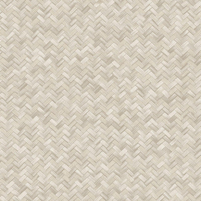 Jute Basket Weave Chevron Wallpaper, Beige 3D Deep Embossed Non-Woven Braided Geometric Pattern - Adawall -Houston Wallpaper Store - Walcoverings, Curtains & Wall Panels