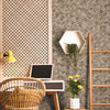 Jute Basket Weave Chevron Wallpaper, Brown 3D Deep Embossed Non-Woven Braided Geometric Pattern - Adawall -Houston Wallpaper Store - Walcoverings, Curtains & Wall Panels