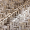 Jute Basket Weave Chevron Wallpaper, Brown 3D Deep Embossed Non-Woven Braided Geometric Pattern - Adawall -Houston Wallpaper Store - Walcoverings, Curtains & Wall Panels