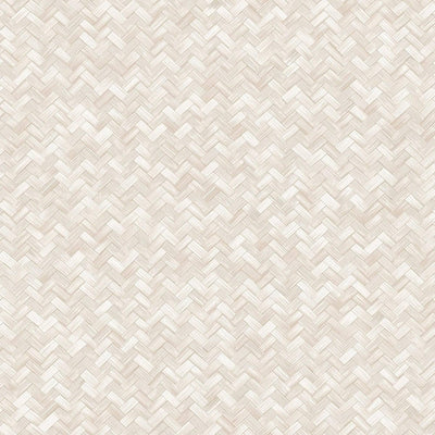 Jute Basket Weave Chevron Wallpaper, Cream 3D Deep Embossed Non-Woven Braided Geometric Pattern - Adawall -Houston Wallpaper Store - Walcoverings, Curtains & Wall Panels