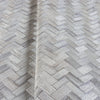 Jute Basket Weave Chevron Wallpaper, Gray 3D Deep Embossed Non-Woven Braided Geometric Pattern - Walloro High End Wallcoverings & More