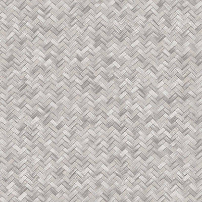 Jute Basket Weave Chevron Wallpaper, Gray 3D Deep Embossed Non-Woven Braided Geometric Pattern - Adawall -Houston Wallpaper Store - Walcoverings, Curtains & Wall Panels