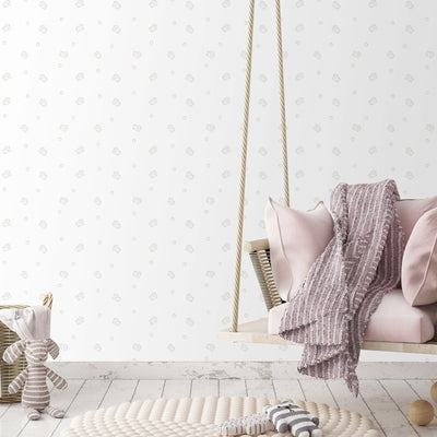 Kids Room Cheese Textured Wallpaper, Light Color White, Boys Girls Bedroom Wallpaper, Nursery Wallpaper, 114 sq ft Roll, Kids Bathroom - Adawall -Houston Wallpaper Store - Walcoverings, Curtains & Wall Panels