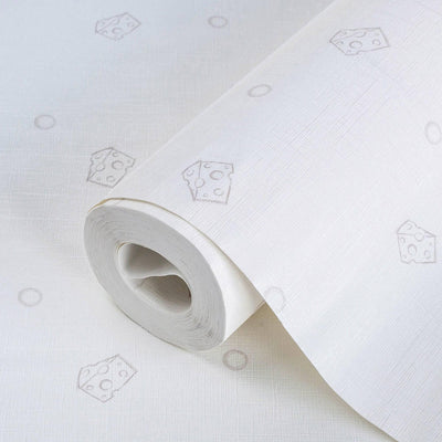 Kids Room Cheese Textured Wallpaper, Light Color White, Boys Girls Bedroom Wallpaper, Nursery Wallpaper, 114 sq ft Roll, Kids Bathroom - Adawall -Houston Wallpaper Store - Walcoverings, Curtains & Wall Panels