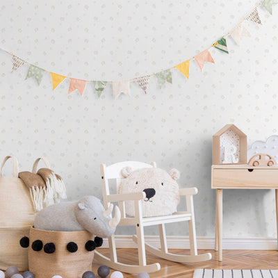 Kids Room Cheese Textured Wallpaper, Light Color White, Boys Girls Bedroom Wallpaper, Nursery Wallpaper, 114 sq ft Roll, Kids Bathroom - Adawall -Houston Wallpaper Store - Walcoverings, Curtains & Wall Panels