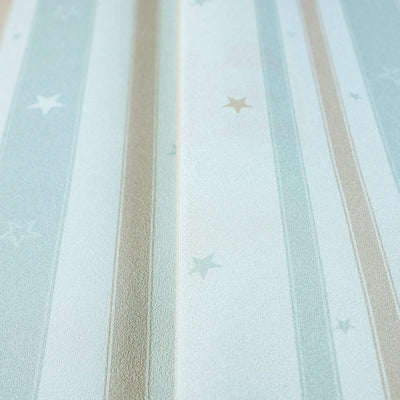 Kids Room Striped Textured Wallpaper, Blue Colorful, Boys Girls Bedroom Wallpaper, Nursery Wallpaper, 114 sq ft, Kids Bathroom Wallpaper - Adawall -Houston Wallpaper Store - Walcoverings, Curtains & Wall Panels