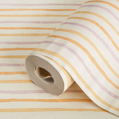 Kids Room Textured Wallpaper, Striped Wallpaper, Girls Boys Bedroom Wall Paper, Nursery Wallcovering, 114 sq ft, Yellow, Washable, Durable - Adawall -Houston Wallpaper Store - Walcoverings, Curtains & Wall Panels