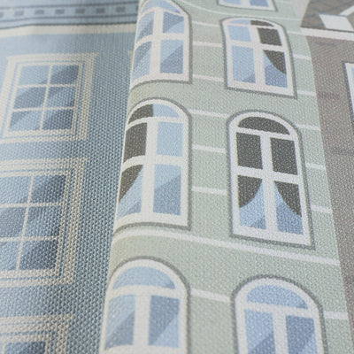 Kids Room Wallpaper, Textured Wallpaper, Apartments Cityscape Scene Boys Girls Bedroom Wall Paper, Nursery Wallcovering, 114 sq ft, Unisex - Adawall -Houston Wallpaper Store - Walcoverings, Curtains & Wall Panels
