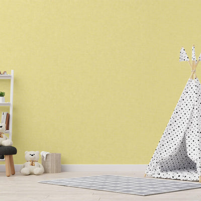 Kids Room Yellow Textured Wallpaper, Boys Girls Bedroom Wallcovering, Nursery Wallpaper, 114 sq ft Roll, Kids Bathroom Wallpaper, Washable - Adawall -Houston Wallpaper Store - Walcoverings, Curtains & Wall Panels