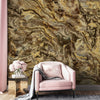 Large Marble Wall Mural, Marbled Wall Paper, Oversized Gold Wall Art, Non-Woven, Non-Pasted, Removable, Large Abstract Wall Print Art - Walloro High End Wallcoverings & More