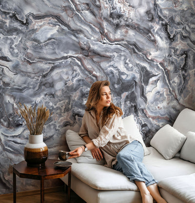 Large Marble Wall Mural, Marbled Wall Paper, Oversized Wall Art, Non-Woven, Non-Pasted, Removable, Large Abstract Wall Print Art - Adawall -Houston Wallpaper Store - Walcoverings, Curtains & Wall Panels