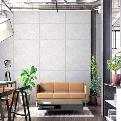 Large Stone Textured Realistic Wallpaper, Light Gray Non-Adhesive Non-Woven Wallcovering, Large 114 sq ft Roll - Adawall -Houston Wallpaper Store - Walcoverings, Curtains & Wall Panels