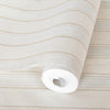 Large Striped Embossed Wallpaper, Cream Shimmering Retro, Vintage, Art Deco, Mid-Century Stripe Decorative Pattern, Large 114 sq ft Roll - Adawall -Houston Wallpaper Store - Walcoverings, Curtains & Wall Panels