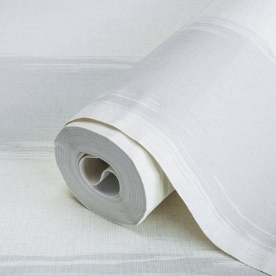 Large Striped Wallpaper, Rich Textured Wallcovering, Traditional, White Blue Color, Extra Wide 114 sq ft Roll, Washable Coastal Beach House - Adawall -Houston Wallpaper Store - Walcoverings, Curtains & Wall Panels