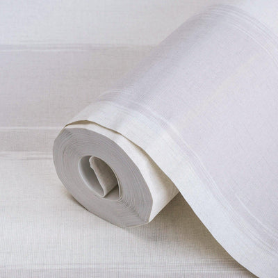 Large Striped Wallpaper, Rich Textured Wallcovering, Traditional, White Light Color, Extra Large 114 sq ft Roll, Washable Modern Wall Paper - Adawall -Houston Wallpaper Store - Walcoverings, Curtains & Wall Panels