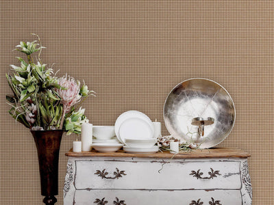 Light Beige Classic Houndstooth Wallpaper, Textured Non-Adhesive Wallcovering - Adawall -Houston Wallpaper Store - Walcoverings, Curtains & Wall Panels