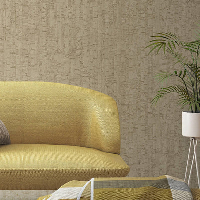 Light Beige Cork Textured Wallpaper, Wood Tree Bark Grain Design Stylish Realistic Wallcovering - Adawall -Houston Wallpaper Store - Walcoverings, Curtains & Wall Panels
