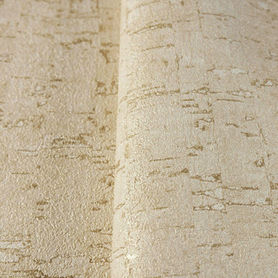 Light Beige Cork Textured Wallpaper, Wood Tree Bark Grain Design Stylish Realistic Wallcovering - Adawall -Houston Wallpaper Store - Walcoverings, Curtains & Wall Panels