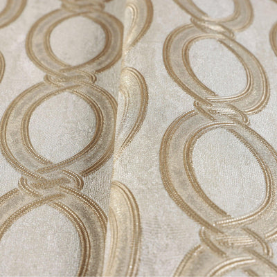 Light Beige Geometric Chain Pattern Wallpaper, Deep Embossed Stylish Sparkling Luxury Design - Adawall -Houston Wallpaper Store - Walcoverings, Curtains & Wall Panels