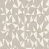 Light Beige Geometric Triangle Wallpaper, 3D Embossed Shiny Wallcovering, Abstract Pattern, Home Commercial Use - Walloro High End Wallcoverings & More