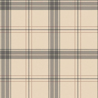 Light Beige Large Plaid Textured Wallpaper, Tartan Fabric Pattern Classical Modern Non-Pasted Wallcovering - Adawall -Houston Wallpaper Store - Walcoverings, Curtains & Wall Panels