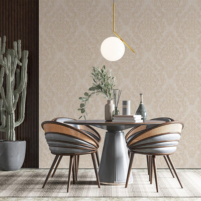 Light Beige Luxury Baroque Deep Embossed Wallpaper, Damask Ornate Patterns Sparkling Wallcovering - Adawall -Houston Wallpaper Store - Walcoverings, Curtains & Wall Panels