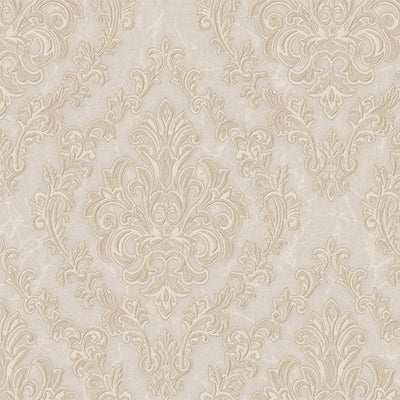 Light Beige Luxury Baroque Deep Embossed Wallpaper, Damask Ornate Patterns Sparkling Wallcovering - Adawall -Houston Wallpaper Store - Walcoverings, Curtains & Wall Panels