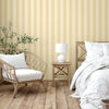 Light Beige Timeless Bold Striped Wallpaper, Flocked Textured Velvet Feeling Thick Lines Wallcovering - Adawall -Houston Wallpaper Store - Walcoverings, Curtains & Wall Panels