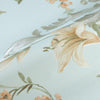 Light Blue Timeless Floral Embossed Rose Wallpaper, Flocked Vivid Color Rose Flowers Pattern - Adawall -Houston Wallpaper Store - Walcoverings, Curtains & Wall Panels