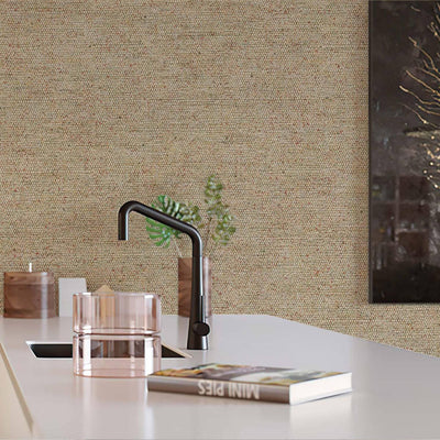 Light Brown Sparkling Linen Texture Textured Wallpaper, Classical Woven Fabric Decorative Wallcovering - Adawall -Houston Wallpaper Store - Walcoverings, Curtains & Wall Panels