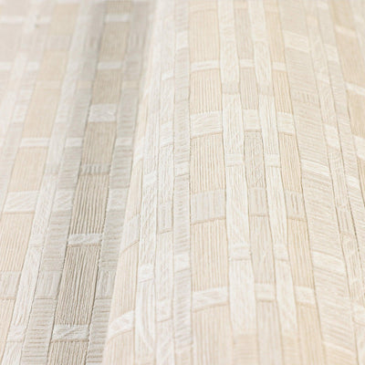 Light Cream Realistic Basket Weave Wallpaper, 3D Deep Embossed Premium Wallcovering - Adawall -Houston Wallpaper Store - Walcoverings, Curtains & Wall Panels