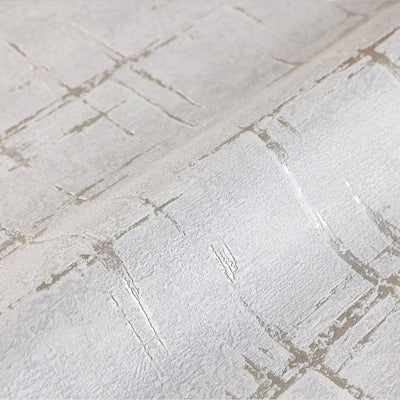 Light Gray Abstract Metallic Lines Wallpaper, 3D Deep Embosed Silver Gold Rustic Geometric Interior Decor - Adawall -Houston Wallpaper Store - Walcoverings, Curtains & Wall Panels