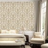 Light Gray, Gold Timeless Ornate Embossed Wallpaper, Fabric Like Rich Textured Luxury Wallcovering Design - Adawall -Houston Wallpaper Store - Walcoverings, Curtains & Wall Panels