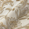 Light Gray, Gold Timeless Ornate Embossed Wallpaper, Fabric Like Rich Textured Luxury Wallcovering Design - Walloro High End Wallcoverings & More