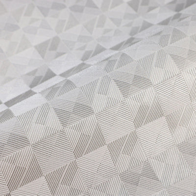 Light Gray Solid Color Square Pattern Wallpaper, 3D Embossed Glossy Sleek Checkered Geometric Wall Paper - Adawall -Houston Wallpaper Store - Walcoverings, Curtains & Wall Panels