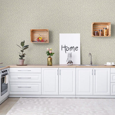 Light Gray Solid Color Square Pattern Wallpaper, 3D Embossed Glossy Sleek Checkered Geometric Wall Paper - Adawall -Houston Wallpaper Store - Walcoverings, Curtains & Wall Panels