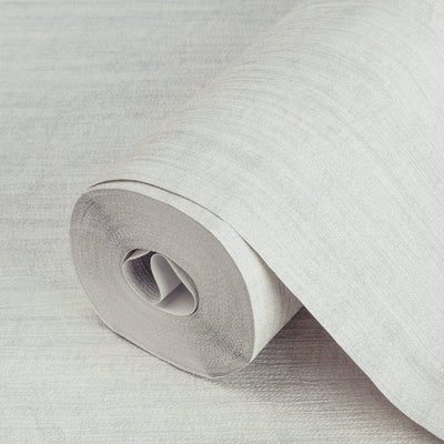 Light Silver Modern Stripped Pattern Wallpaper, Embossed 3D Textured Neutral Colors Abstract Wallcovering - Adawall -Houston Wallpaper Store - Walcoverings, Curtains & Wall Panels