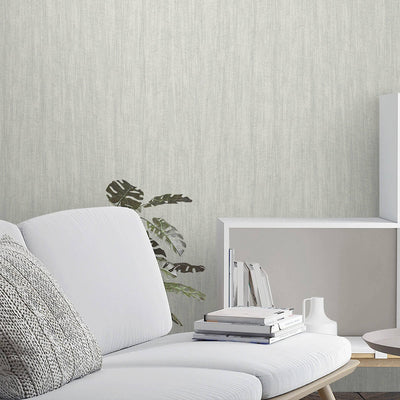 Light Silver Modern Stripped Pattern Wallpaper, Embossed 3D Textured Neutral Colors Abstract Wallcovering - Adawall -Houston Wallpaper Store - Walcoverings, Curtains & Wall Panels