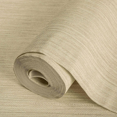 Light Yellow Elegant Striped Embossed Wallpaper, Jute Natural Color Linen Textured Wallcovering - Adawall -Houston Wallpaper Store - Walcoverings, Curtains & Wall Panels