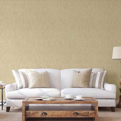 Light Yellow Elegant Striped Embossed Wallpaper, Jute Natural Color Linen Textured Wallcovering - Adawall -Houston Wallpaper Store - Walcoverings, Curtains & Wall Panels