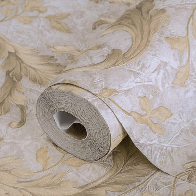 Luxury Beige Striped Embossed Wallpaper, Home Wall Decor, Aesthetic Wallpaper, Textured Wallcovering Non-Adhesive- 41.7”W X 393”H - Adawall -Houston Wallpaper Store - Walcoverings, Curtains & Wall Panels